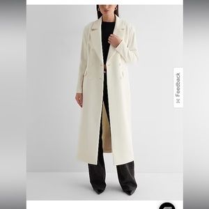 Maxi Buttoned Trench Coat